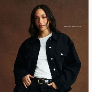 Black Oversized Denim Jacket