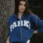 Hometown Varsity Zip Up Hoodie
