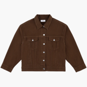 Oversized Denim Jacket Chocolate