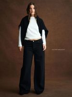 Parke Low Rise Baggy Jeans Black