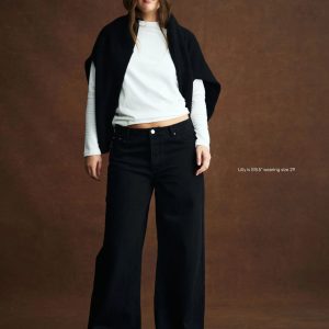 Parke Low Rise Baggy Jeans Black